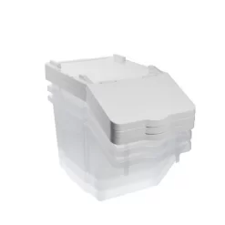 Bac à Ingrédients Avec Couvercle Plastique Transparent 56,5x31,5x32 Cm Avec Couvercle Avec Roues Gilac -Ustensiles De Cuisine Boutique 1302 g040657 g040667 g040677 1 web image 1106