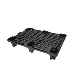 Palette Rectangulaire Noir Plastique 60x80x13 Cm 700 Kg Gilac