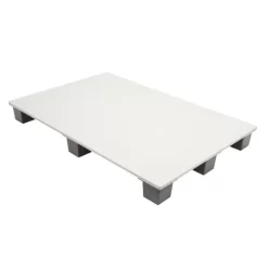 Palette Rectangulaire Blanc Plastique 120x80x11 Cm 500 Kg Gilac
