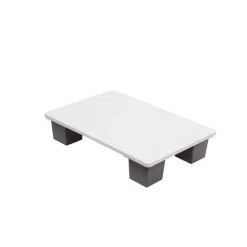 Palette Rectangulaire Blanc Plastique 40x60x11 Cm 500 Kg Gilac