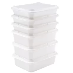 Bac à Diviseuse Sans Couvercle Blanc Plastique 53x41x14 Cm 20 L Fond Plein Parois Pleines Gilac -Ustensiles De Cuisine Boutique 1302 g155321 g155421 g155521 4 web image dac1