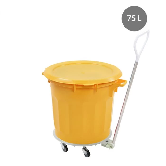 Conteneur Sans Couvercle Jaune Plastique Ø 54 Cm 67x54x48,5 Cm 75 L Fond Plein Parois Pleines Gilac 5 Conteneur Sans Couvercle Jaune Plastique Ø 54 Cm 67x54x48,5 Cm 75 L Fond Plein Parois Pleines Gilac – Image 5