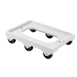 Socle 6 Roues Axe Inox Plastique 61x41,4x13,5 Cm 250 Kg Plate_length 41,4 Cm ABS Gilac