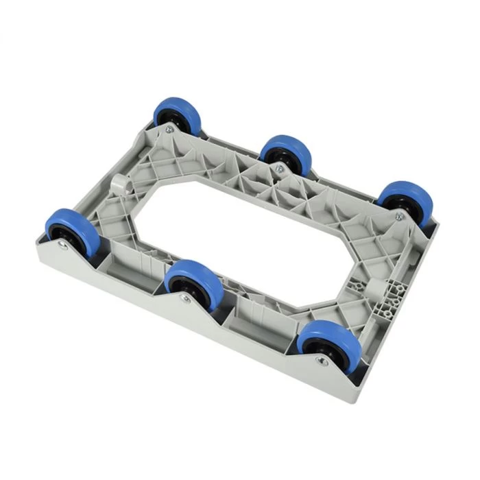 Socle 6 Roues Silence Axe Inox Plastique 61x41,4x13,5 Cm 250 Kg Plate_length 41,4 Cm ABS Gilac 2 Socle 6 Roues Silence Axe Inox Plastique 61x41,4x13,5 Cm 250 Kg Plate_length 41,4 Cm ABS Gilac – Image 2