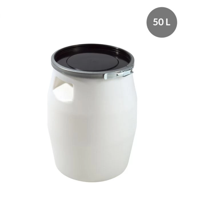 Fût Avec Couvercle Avec Couvercle Blanc Plastique Ø 39,3 Cm 54 Cm 50 L Fond Plein Parois Pleines Gilac 1 Fût Avec Couvercle Avec Couvercle Blanc Plastique Ø 39,3 Cm 54 Cm 50 L Fond Plein Parois Pleines Gilac