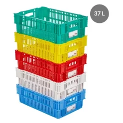 Caisse De Liaison Froide Sans Couvercle Rouge Plastique 60x40x19,7 Cm 37 L Fond Ajouré Parois Ajourées Gilac -Ustensiles De Cuisine Boutique 1302 g180318 g180311 g180310 g180309 g180321 2 web image 474f