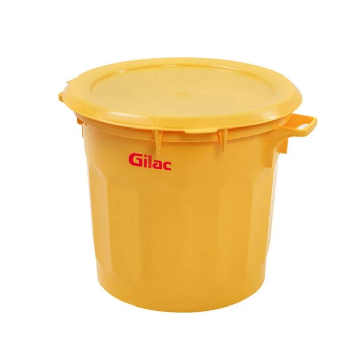 Conteneur Sans Couvercle Jaune Plastique Ø 54 Cm 67x54x48,5 Cm 75 L Fond Plein Parois Pleines Gilac 3 Conteneur Sans Couvercle Jaune Plastique Ø 54 Cm 67x54x48,5 Cm 75 L Fond Plein Parois Pleines Gilac – Image 3