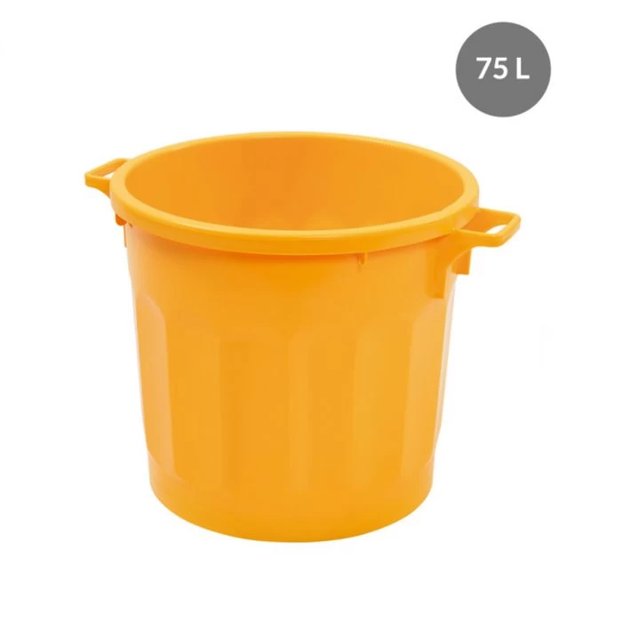 Conteneur Sans Couvercle Jaune Plastique Ø 54 Cm 67x54x48,5 Cm 75 L Fond Plein Parois Pleines Gilac 1 Conteneur Sans Couvercle Jaune Plastique Ø 54 Cm 67x54x48,5 Cm 75 L Fond Plein Parois Pleines Gilac