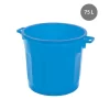 Conteneur Sans Couvercle Bleu Plastique Ø 54 Cm 67x54x48,5 Cm 75 L Fond Plein Parois Pleines Gilac