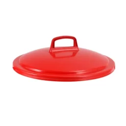 Couvercle Pour Conteneur 50 L Rouge Plastique Ø 45,5 Cm 16 Cm Gilac