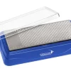 Pierre à Affûter Inox Bleu 18x8,8x3,5 Cm Abrasif Diamant Deglon
