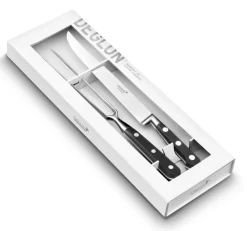 Coffret De 2 Couteaux 22 Cm Inox POM Unie Ideal Sabatier Deglon