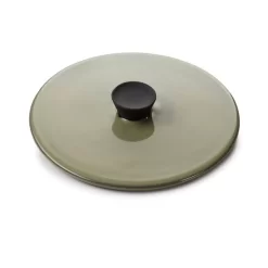 Couvercle Pour Cocotte Vert Porcelaine Caractere Revol