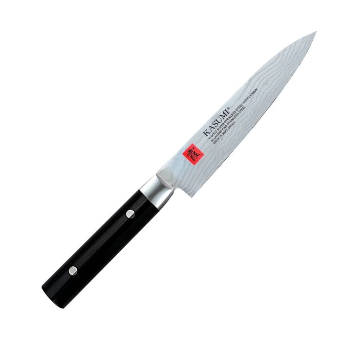 Couteau Chef 15 Cm Acier Bois Compressé Unie Damas Kasumi