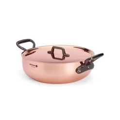 Sautoir Bombé Cuivre Inox Sans Revêtement Avec Couvercle Ø 28 Cm 10 Cm 4,9 L Prima Matera De Buyer -Ustensiles De Cuisine Boutique DEBUYER 6332 28 packshot 2 web image fe49