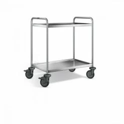 Chariot De Service Inox 2 Niveaux 90x60x95 Cm 120 Kg B.pro