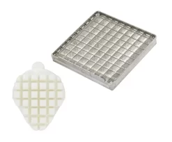 Couteau Et Poussoir Inox 10,5x10,5x3 Cm L.tellier