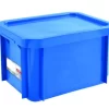 Bac Avec Couvercle Avec Couvercle Bleu Plastique 40x30x23,5 Cm 15 L Fond Plein Parois Pleines Gilactiv