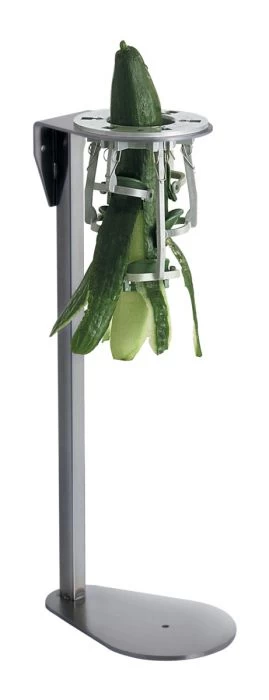 éplucheur à Concombres Sur Pied Inox 21,5x14x51 Cm L.tellier 1 éplucheur à Concombres Sur Pied Inox 21,5x14x51 Cm L.tellier