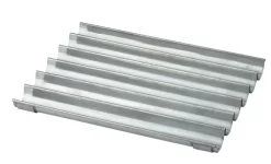 Plaque à Tuile Non Perforé Inox 35x32x2 Cm 0,6 Mm Bords Non Pincés