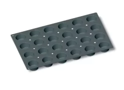 Plaque 24 Muffins Silicone Pâtissier 60x40x3,5 Cm Moulflex Pro De Buyer