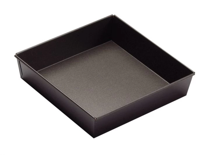 Moule à Manqué Acier Revêtement Anti-adhésif 24x24x5 Cm Fixe Gobel 1 Moule à Manqué Acier Revêtement Anti-adhésif 24x24x5 Cm Fixe Gobel