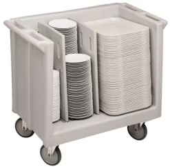 Chariot Porte-assiettes Plastique 60 Assiettes Maximum 80 Plateaux Maximum 227 Kg Tdc30 Cambro