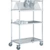 Chariot De Stockage Inox 100x62x170 Cm 3 Niveaux Saint Romain