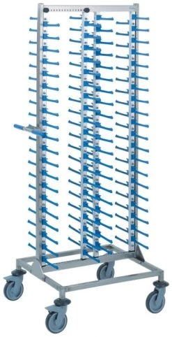 Chariot Porte-assiettes Garnies Inox 80 Assiettes Maximum Tournus