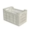 Caisse Ajourée Sans Couvercle Blanc Plastique 50x30x30 Cm 32 L Fond Ajouré Parois Ajourées Gilac