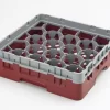 Casier Lave-verres 20 Compartiments 50x50x18,4 Cm 9,84 Cm 13,3 Cm Camrack Cambro