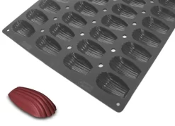 Plaque 44 Madeleines Silicone Pâtissier 60x40x1,8 Cm Moulflex Pro De Buyer