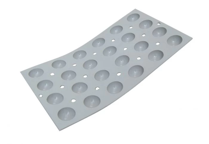 Plaque 24 Mini Demi-sphères Silicone GN 1/3 30x17,6x1,5 Cm Elastomoule De Buyer 1 Plaque 24 Mini Demi-sphères Silicone GN 1/3 30x17,6x1,5 Cm Elastomoule De Buyer
