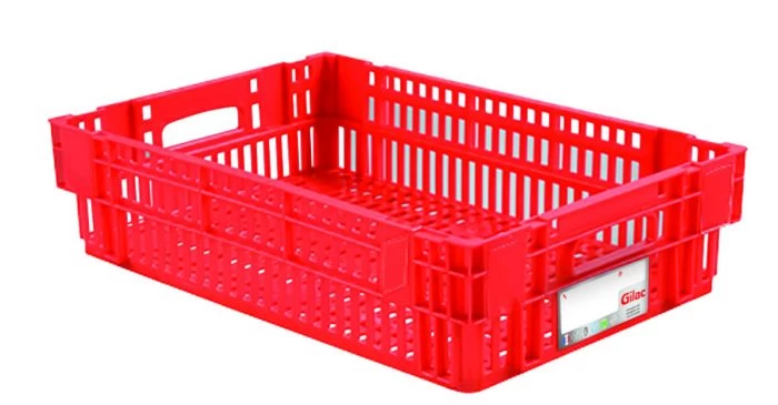 Caisse Ajourée Sans Couvercle Rouge Plastique 60x40x14,6 Cm 27 L Fond Ajouré Parois Ajourées Gilac 1 Caisse Ajourée Sans Couvercle Rouge Plastique 60x40x14,6 Cm 27 L Fond Ajouré Parois Ajourées Gilac