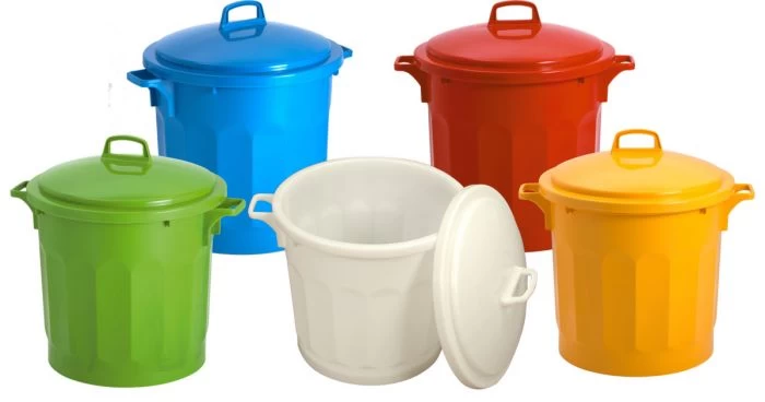 Poubelle Plastique 75 L Rouge Gilac 3 Poubelle Plastique 75 L Rouge Gilac – Image 3