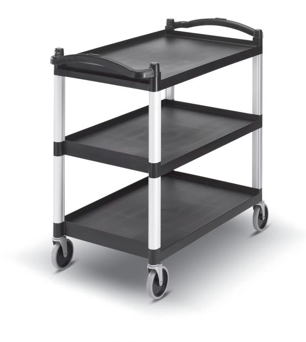 Chariot De Service Plastique Noir 3 Niveaux 101,5x54x95 Cm 180 Kg Cambro 1 Chariot De Service Plastique Noir 3 Niveaux 101,5x54x95 Cm 180 Kg Cambro