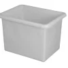 Bac De Stockage Sans Couvercle Blanc Plastique 69x53,5x48 Cm 100 L Fond Plein Parois Pleines Gilac