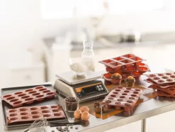 Plaque 16 Petit Fours Ovales Silicone GN 1/3 29,5x17,5x2 Cm Pro.cooker -Ustensiles De Cuisine Boutique ECF 25360 F91 web image de6c