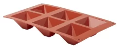 Plaque 6 Pyramides Silicone GN 1/3 29,5x17,5x4 Cm Pro.cooker