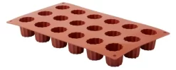 Plaque 18 Mini Cannelés Silicone GN 1/3 29,5x17,5x3,5 Cm Pro.cooker