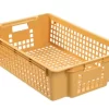 Caisse Plastique Beige 60x38x15,5 Cm 28 L Sans Couvercle Gilac
