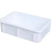 Bac Gerbable Sans Couvercle Blanc Plastique 60x40x16,5 Cm 25 L Fond Plein Parois Pleines Gilac