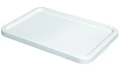 Couvercle Pour Bac Rectangulaire Blanc Plastique 60x40x3,5 Cm Gilac