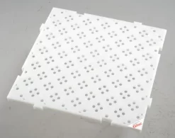 Caillebotis Carré Blanc Plastique 50x50x2,2 Cm Gilac