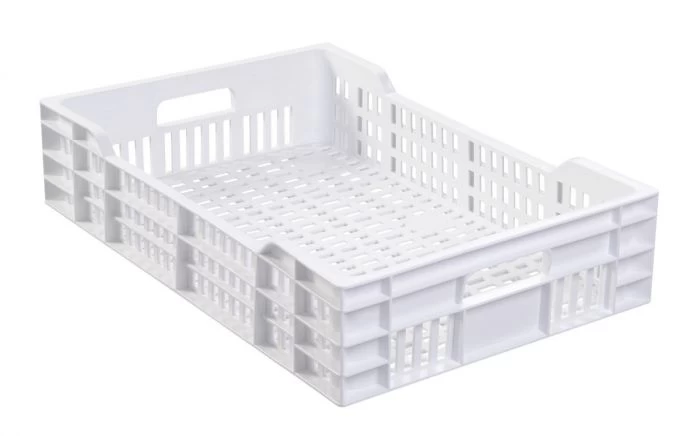 Caisse Ajourée Sans Couvercle Blanc Plastique 60x40x13,5 Cm 25 L Fond Ajouré Parois Ajourées Gilac 1 Caisse Ajourée Sans Couvercle Blanc Plastique 60x40x13,5 Cm 25 L Fond Ajouré Parois Ajourées Gilac