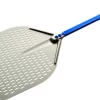 Pelle à Pizza Perforée Aluminium Anodisé 33x33 Cm Manche 150 Cm Azzurra Gi Metal