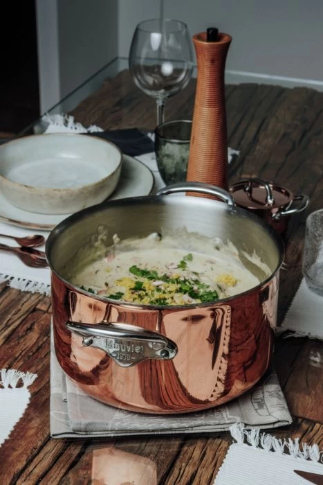 Cocotte Avec Couvercle Cuivre Inox Sans Revêtement Avec Couvercle Ø 24 Cm 12 Cm 5,2 L M'200 B Mauviel – Image 2