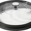 Couvercle Rond Transparent Verre Trempé Ø 23,2 Cm 6 Cm Staub