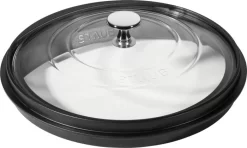 Couvercle Rond Transparent Verre Trempé Ø 23,2 Cm 6 Cm Staub