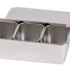 Bac 4 Mini Boites Japonaises Inox 28,1x11,8x6,3 Cm Avec Couvercle L.tellier